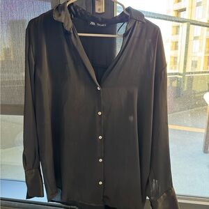 Zara Satin Blouse